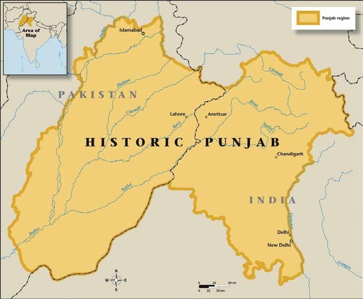 Pakistani Punjabis and Indian Punjabis