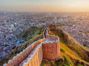 The pink city of Jaipur