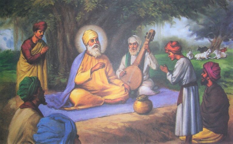Guru Nanak engaged in meaningful dialogues with Sufi saints,