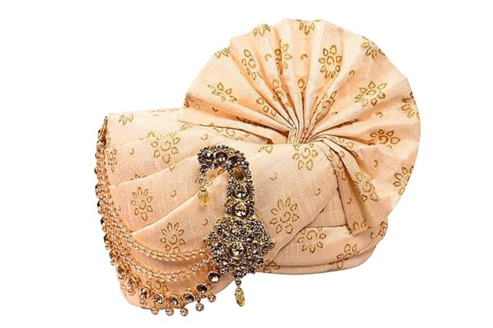 Gold Wedding Turban