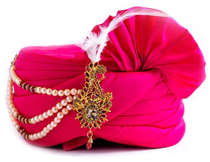 Pink Turban for Weddings