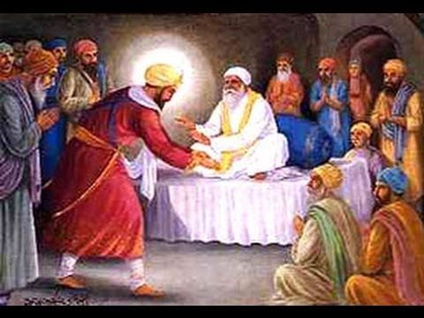 Baba Budha Ji with guru Arjan dev ji