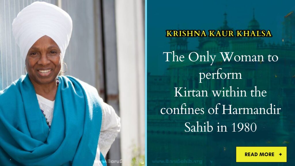 first woman to perform kirtan