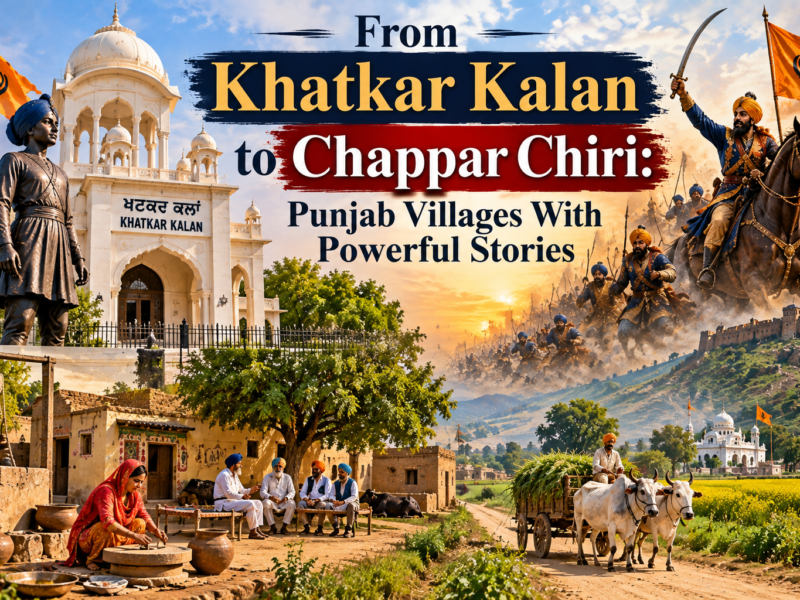 From Khatkar Kalan to Chappar Chiri: Punjab Villages With Powerful Stories