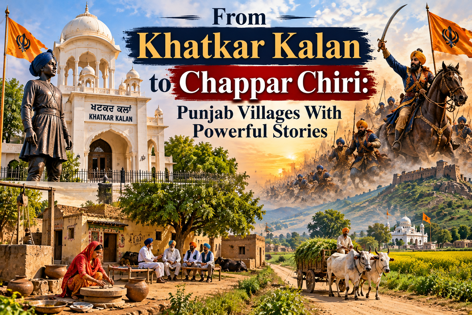 From Khatkar Kalan to Chappar Chiri: Punjab Villages With Powerful Stories